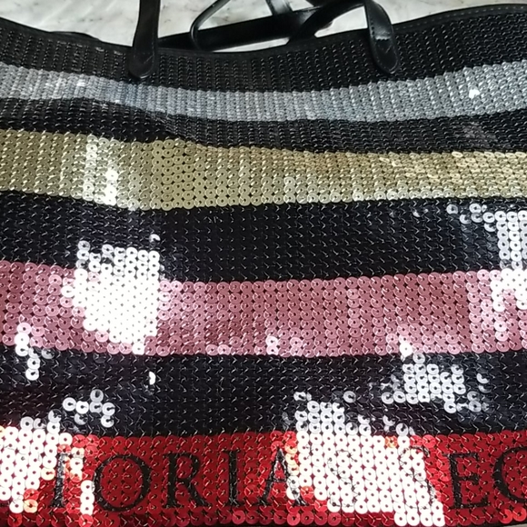 Victoria Secret striped black tote - Picture 12 of 13